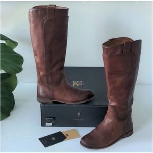 Frye Paige Leather Tall Riding Boots